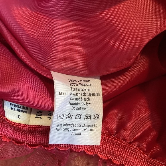 Juno Valentine x Janie & Jack Tulle Red Skirt Size 3 - Picture 6 of 6